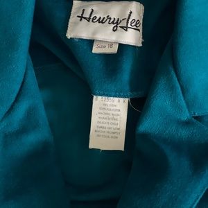Blue , polyester jacket size 18